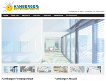 Tablet Screenshot of markisen-hamberger.de